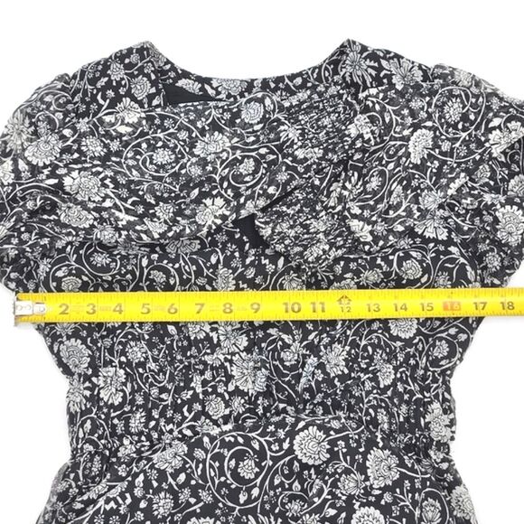 Old Navy Maxi Dress Women Medium Waist Defined Floral Print Smocked Boho Peasant - Picture 8 of 11